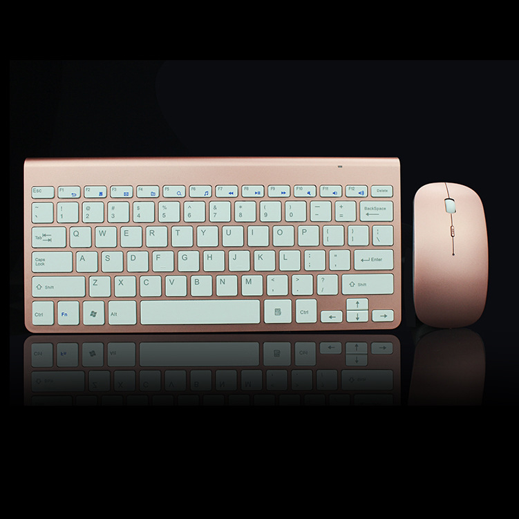 Set tastatură și mouse wireless 2.4G, design ergonomic cu comutator tip foarfă, compact