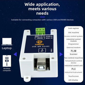 USB na RS485 konverzný kábel pre notebook a stolný počítač, RS232 sériový port k USB rozhraniu, priemyselnej kvality