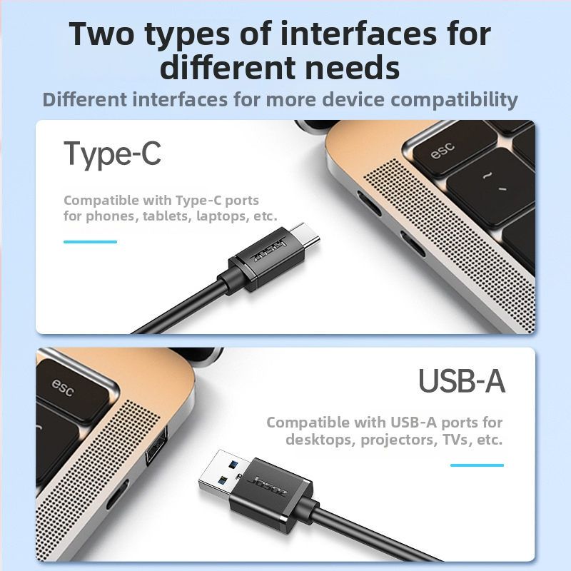 USB 3.0 štvorportový hub s dlhým dizajnom, USB rozšírovací dok 5 Gbps
