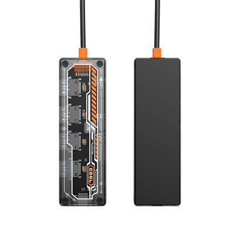 5-σε-1 Type-C docking station HUB με 4 θύρες USB PD γρήγορης φόρτισης