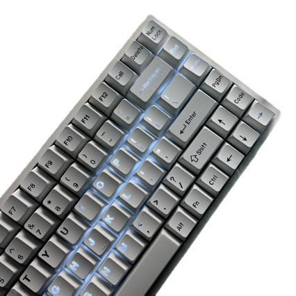 Capace pentru taste PBT, design munte de zăpadă, rezistente la transpirație, finisaj mat, grosime 1,7 mm, litere transparente