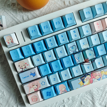 PBT keycaps za mehaničke tipkovnice, tema Little Bird Starry Sky, originalni profil visine, sublimacijsko tiskanje, kompatibilno s Maicong tipkovnicom.
