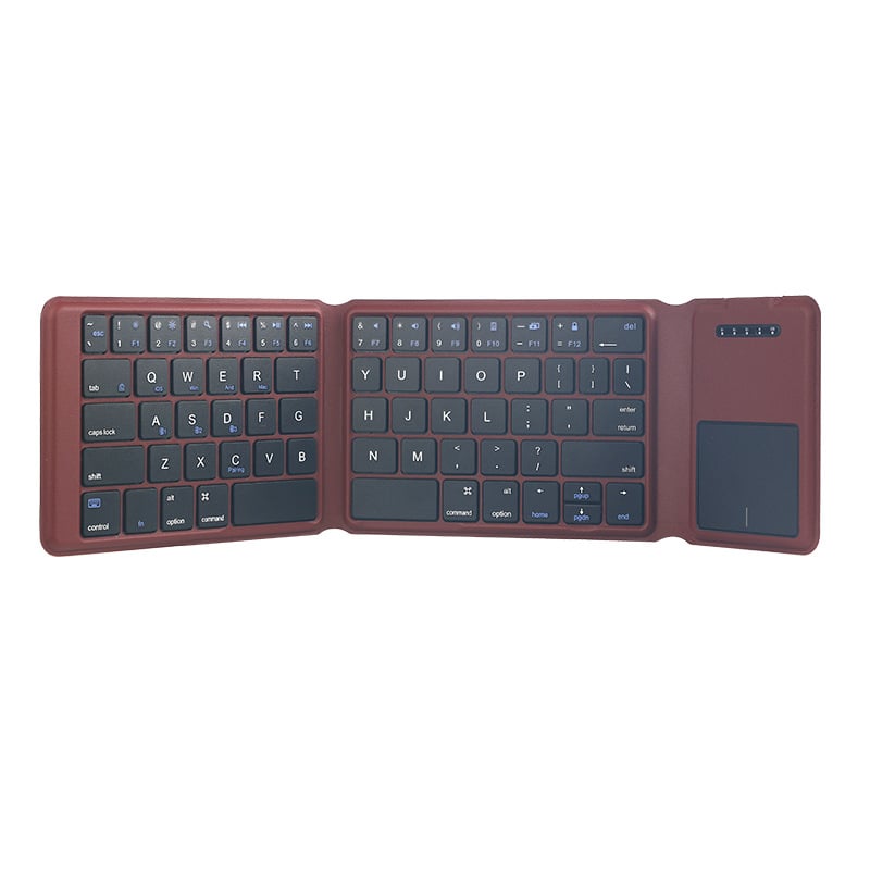 Tastatură Bluetooth pliabilă în trei părți, cu touchpad, dual-mode, ușoară și subțire, tastatură portabilă de birou pentru calculatoare
