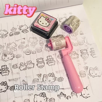 DIY pečiatka so zabudovaným atramentom, kolieskové pečiatky v tvare mačiatka so srdcom, sladký darček pre kamarátku