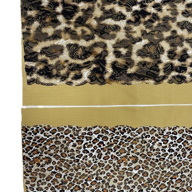 Čipkasti rub s leopardim uzorkom