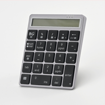 Tastatură numerică Bluetooth cu afișaj, funcție de calculator, reîncărcabilă, tastatură pentru introducerea parolelor, universală pentru telefoane și tablete