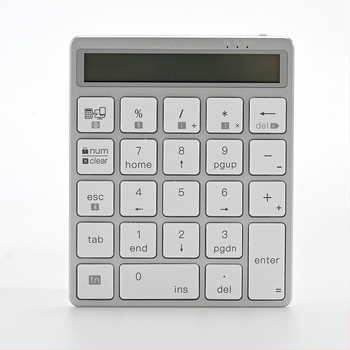 Tastatură numerică Bluetooth cu afișaj, funcție de calculator, reîncărcabilă, tastatură pentru introducerea parolelor, universală pentru telefoane și tablete