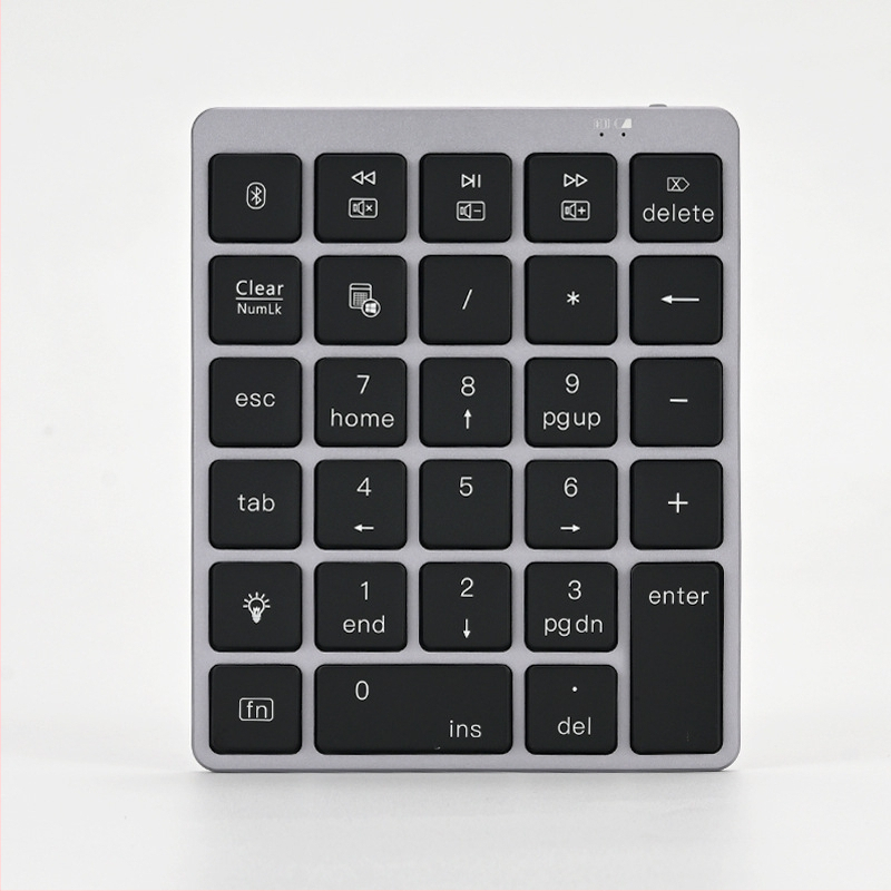 Tastatură numerică Bluetooth cu afișaj, funcție de calculator, reîncărcabilă, tastatură pentru introducerea parolelor, universală pentru telefoane și tablete