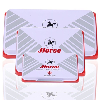 Tampon de ștampilă marca Horse, capac pentru caseta de cerneală și platformă de ștampilare, cerneală cu uscare rapidă