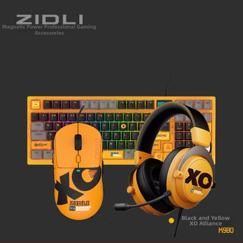 ZIDLI magnetická mechanická klávesnica, myš a slúchadlá XO K980 – prémiové herné vybavenie