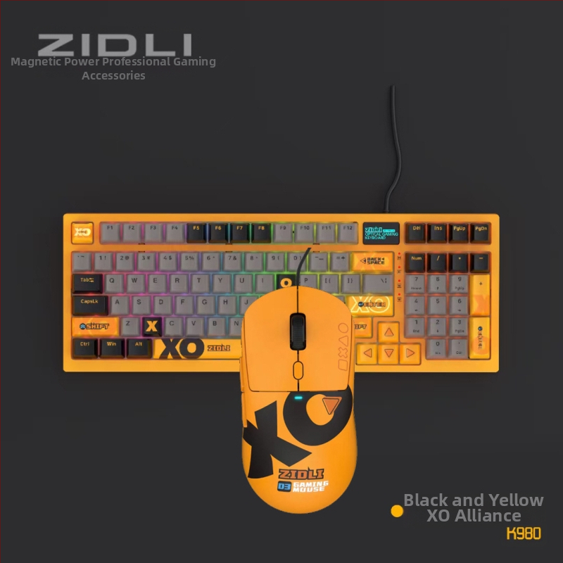 ZIDLI magnetická mechanická klávesnica, myš a slúchadlá XO K980 – prémiové herné vybavenie