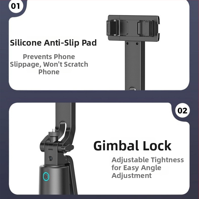 Q13 Smartphone με Bluetooth τηλεχειριστήριο, ενσωματωμένος τρίποδας για σέλφι με έξυπνο εντοπισμό προσώπων για ζωντανή μετάδοση, βάση δαπέδου