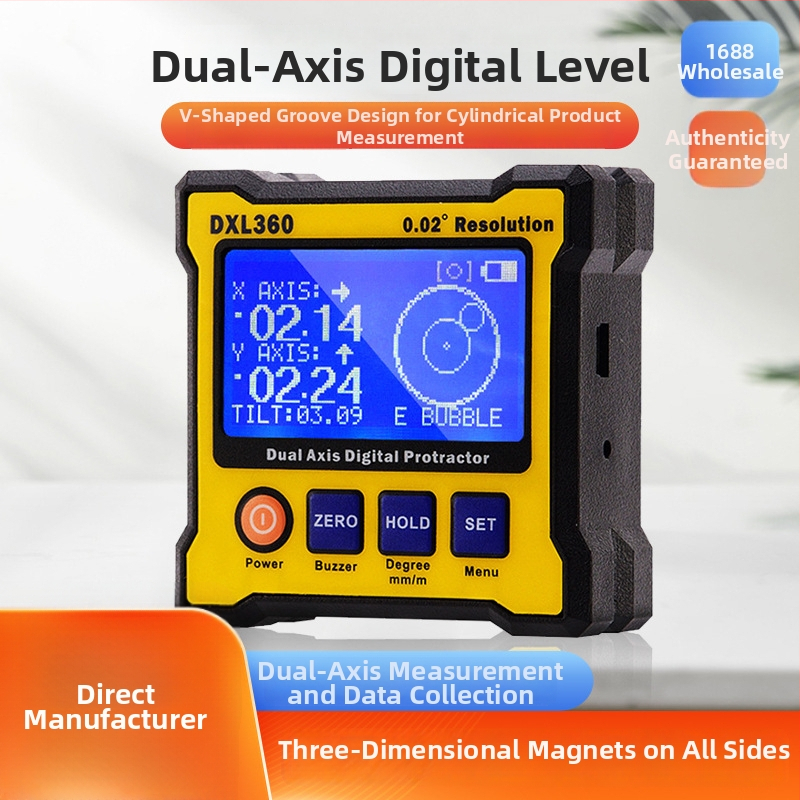 DXL360 dvojosý digitálny nivelačný pravítok s magnetickou základňou