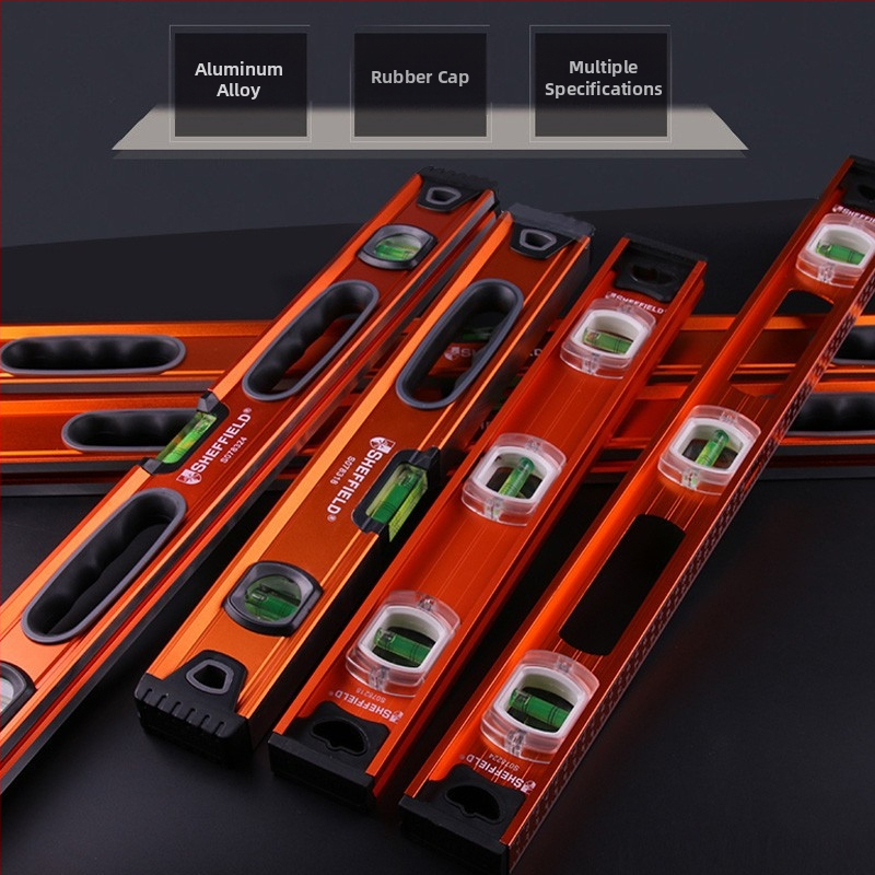 Steel Shield S078218 vysoká presnosť, hrubší I-tvarový úrovňový meradlo, ťažký boxový typ
