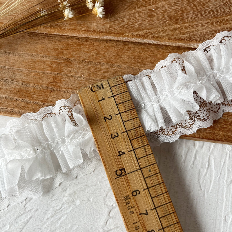 4,5 cm Visoko kvalitetna bijela čipkasta traka za DIY dodatke, ručno izrađena čelenka za kosu Lolita, ukras