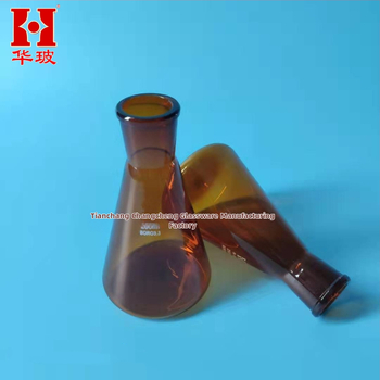 Hnedá trojuholníková Erlenmeyerova fľaša z borosilikátového skla, 100 ml / 150 ml / 250 ml, odolná voči vysokým teplotám
