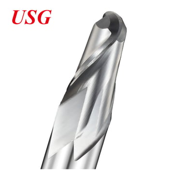 USG Ball Nose End Mill, M42 високоскоростна стомана с кобалт, EH480, Ball Cutter с две ръба, CNC инструмент, End Mill от бяла стомана, кръгла държач