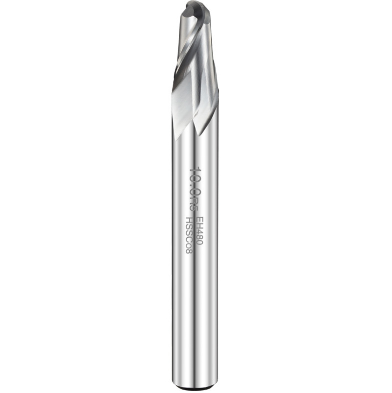 USG Ball Nose End Mill, M42 високоскоростна стомана с кобалт, EH480, Ball Cutter с две ръба, CNC инструмент, End Mill от бяла стомана, кръгла държач