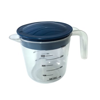 Plastična mjerna šalica s držačem, velika zapremina 350 ml, s oznakama, za pečenje, prehrambene kvalitete