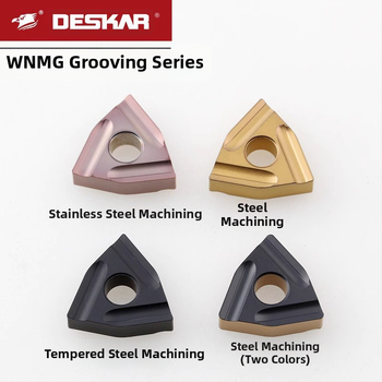 DESKAR WNMG080408R/L-S LF6118 Drážkovací nôž, tvar broskyne, nerezová oceľ