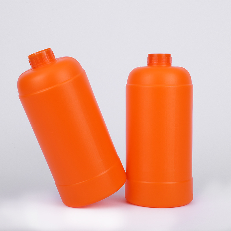 2L HDPE műanyag üveg vegyi anyagokhoz és tusfürdőhöz, zárt reagensüveg, testreszabható tömeg