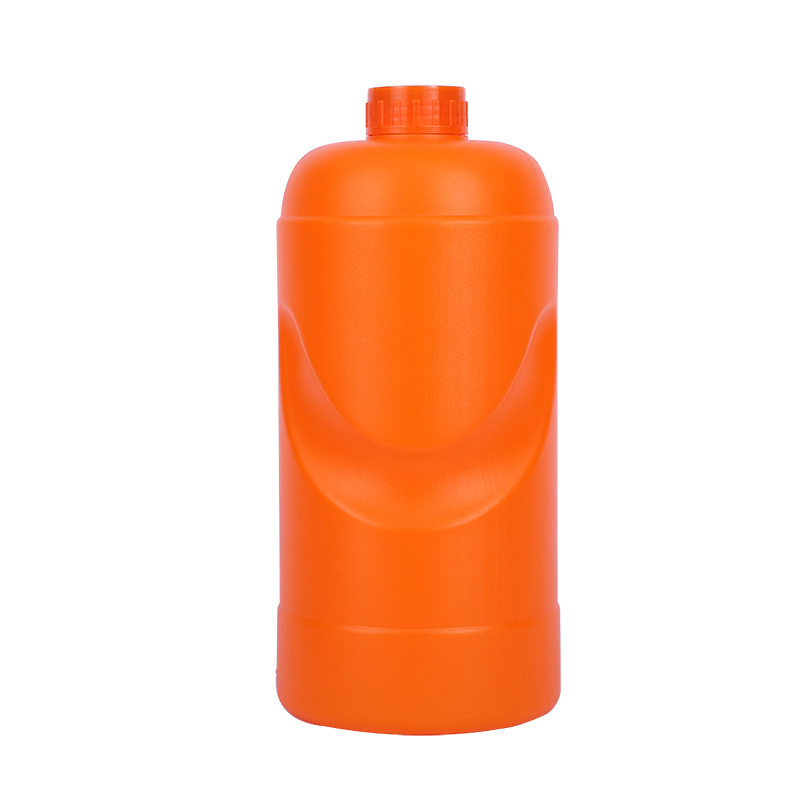2L HDPE műanyag üveg vegyi anyagokhoz és tusfürdőhöz, zárt reagensüveg, testreszabható tömeg