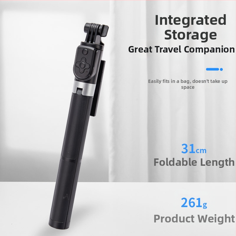 BT11 Bluetooth selfie stick με τρίποδο δαπέδου 1,7 μ για smartphones — πολυλειτουργικό τηλεχειριστήριο, αντι‑κραδασμός και φωτισμός
