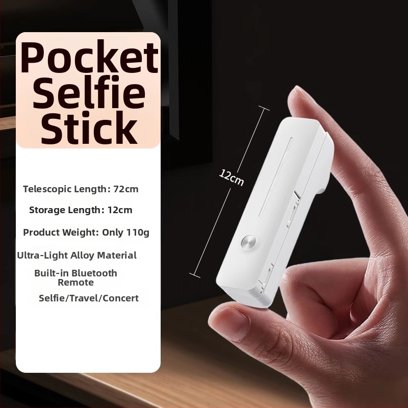 Mini selfie tyč s Bluetooth diaľkovým ovládaním – prenosný držiak na telefón, stabilizátor pre vonkajšie prenosy