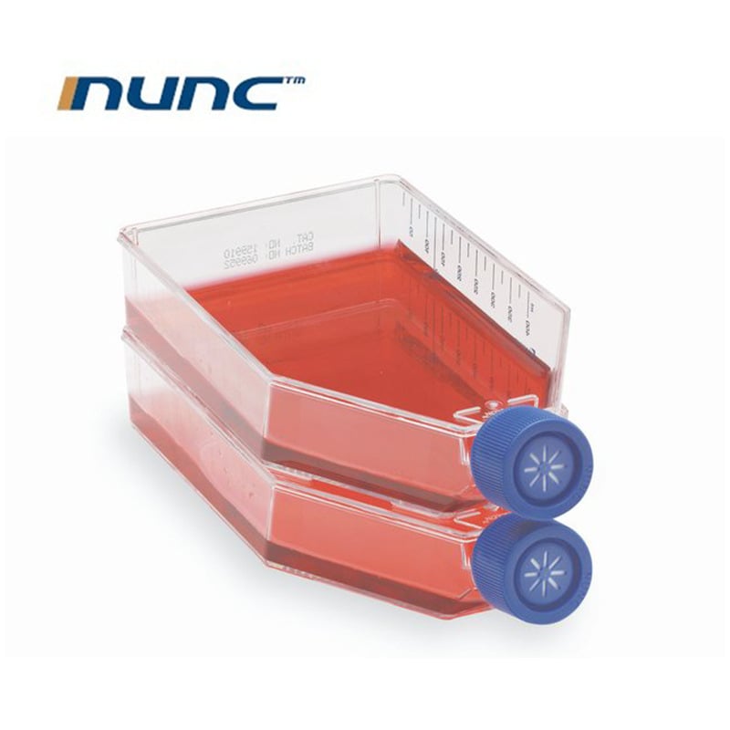 Thermo T25/T75 флакон за клетъчни култури с дишащ капак и запечатан капак [NUNC 156367]