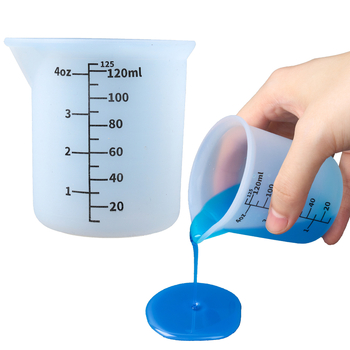 Silikonska mjerna šalica sa skalom 125 ml / 4 oz, za pečenje, debeća i otporna na visoke temperature, precizno mjerenje
