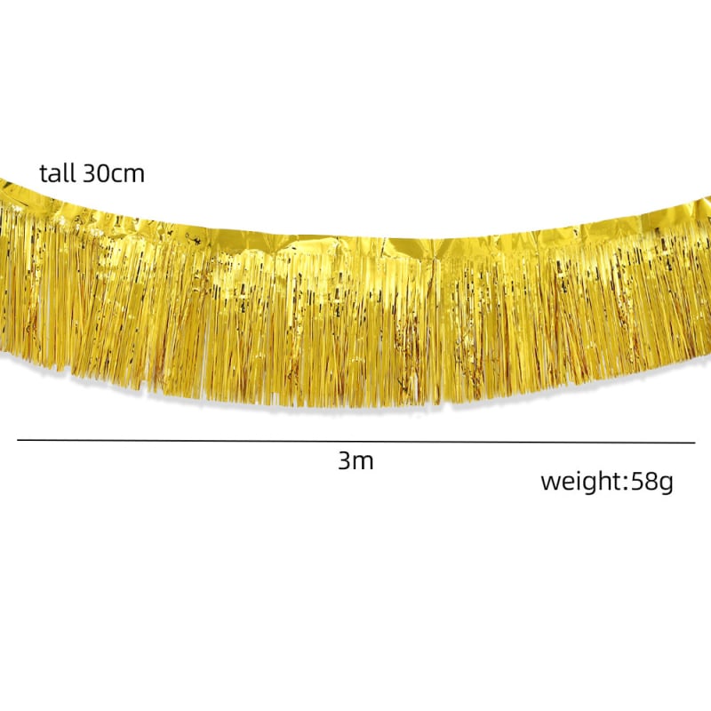 Banner s kapljicama kiše i resicama, 30 cm × 3 m, dekor za strop za dječje rođendane i proslave