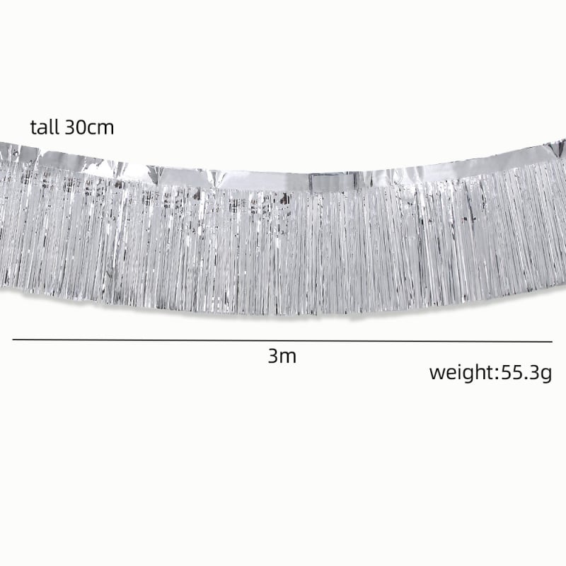 Banner s kapljicama kiše i resicama, 30 cm × 3 m, dekor za strop za dječje rođendane i proslave