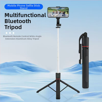 Nový X17 Bluetooth selfie tyč, rozšíriteľný na 1,7 m, 360° otáčací podlahový statív pre živé vysielanie, prenosný fotografický nástroj