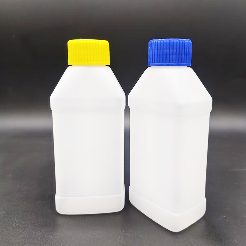 250 ml-es négyszögletes műanyag palack mosószerhez és fertőtlenítőhöz