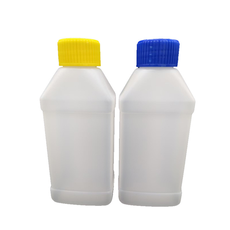 250 ml-es négyszögletes műanyag palack mosószerhez és fertőtlenítőhöz