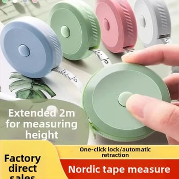 1,5 m fleksibilna mjeračka traka za odjeću, višenamjenska, Macaron Nordic boje