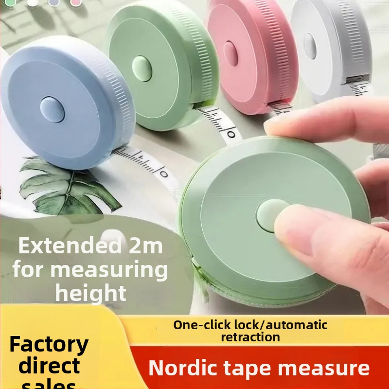 1,5 m fleksibilna mjeračka traka za odjeću, višenamjenska, Macaron Nordic boje