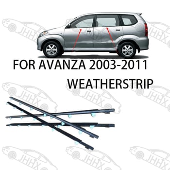 AVANZA 2003-2011 Μαύρη εξωτερική λωρίδα σφράγισης παραθύρου για γυαλί – αδιάβροχη