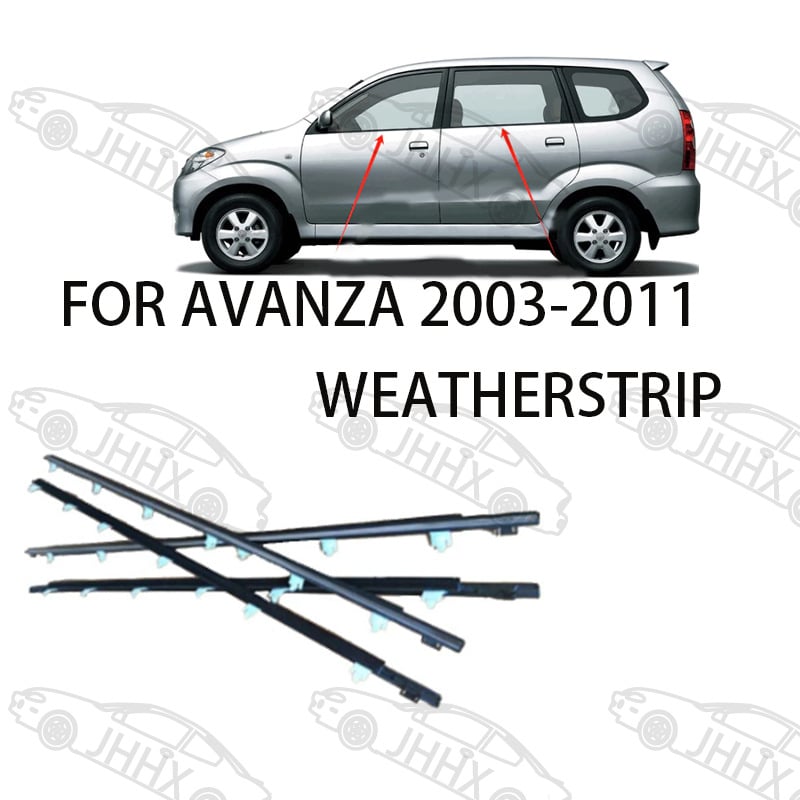 AVANZA 2003-2011 Μαύρη εξωτερική λωρίδα σφράγισης παραθύρου για γυαλί – αδιάβροχη
