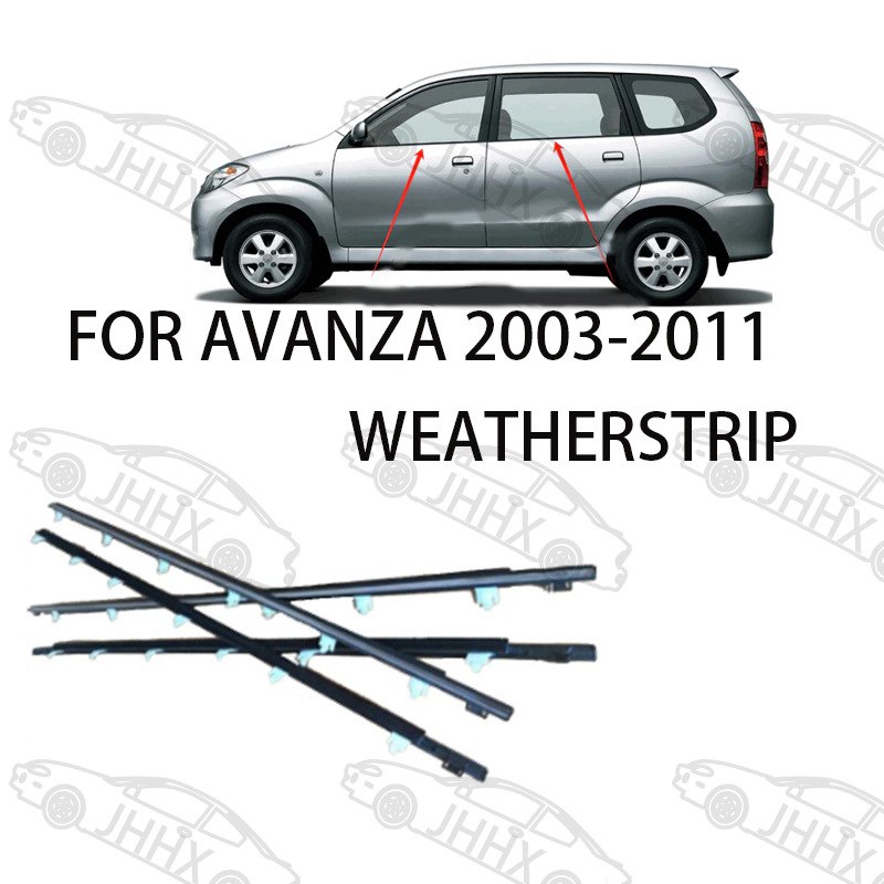 AVANZA 2003-2011 Μαύρη εξωτερική λωρίδα σφράγισης παραθύρου για γυαλί – αδιάβροχη
