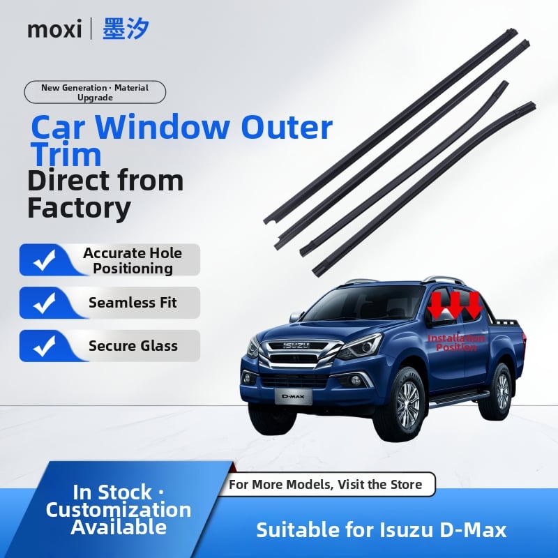 Gumený tesniaci pás pre rám dverí a sklo okna pre D-Max 04-11