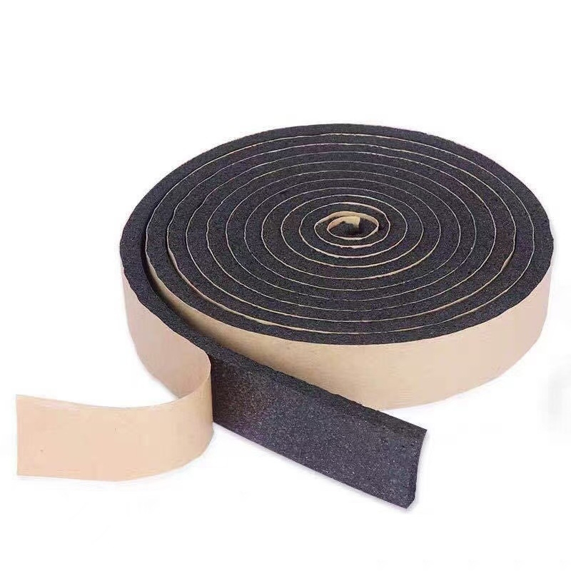 Brtvna traka za zračni kanal, samoljepiva, brtvni prsten za flanšu, gumoplastna zapaljiva brtvna traka, debljina 5 mm ili 3 mm