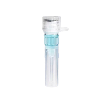 Egyszer használatos műanyag kriotubus kapussal és skálával, csavaros kupakkal, álló, zárt fagyasztócső, 0,5 ml