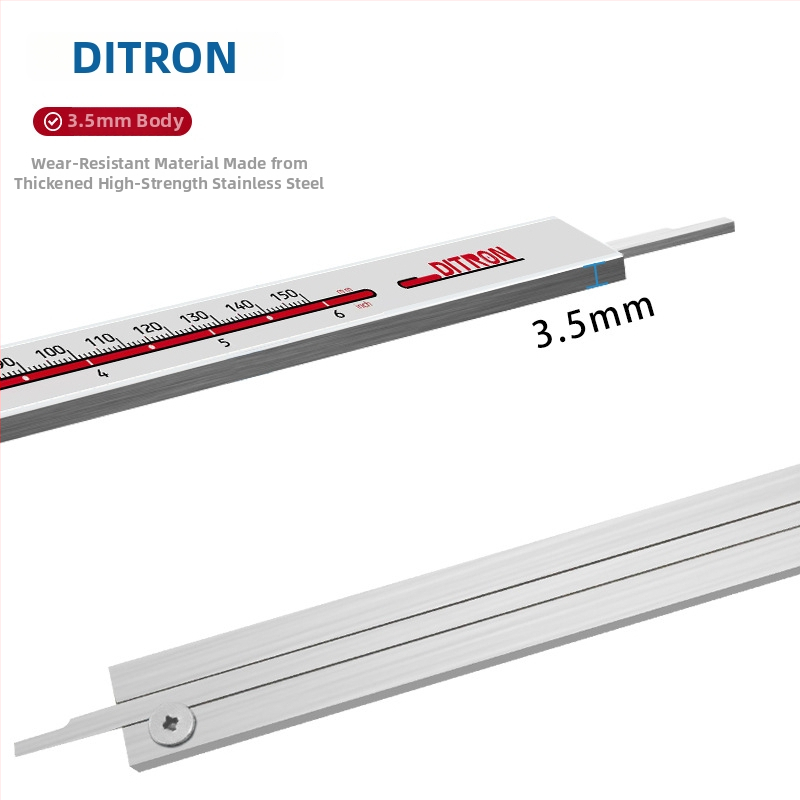 Digitálny posuvný meradlo s veľkou obrazovkou, 150 mm, nerezová oceľ, vysoká presnosť