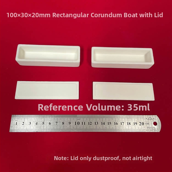 Xingyi značka pravouhlá nádoba z hlinitého oxidu, objem 35 ml, rozmer 100 × 30 × 20 mm, s uzáverom