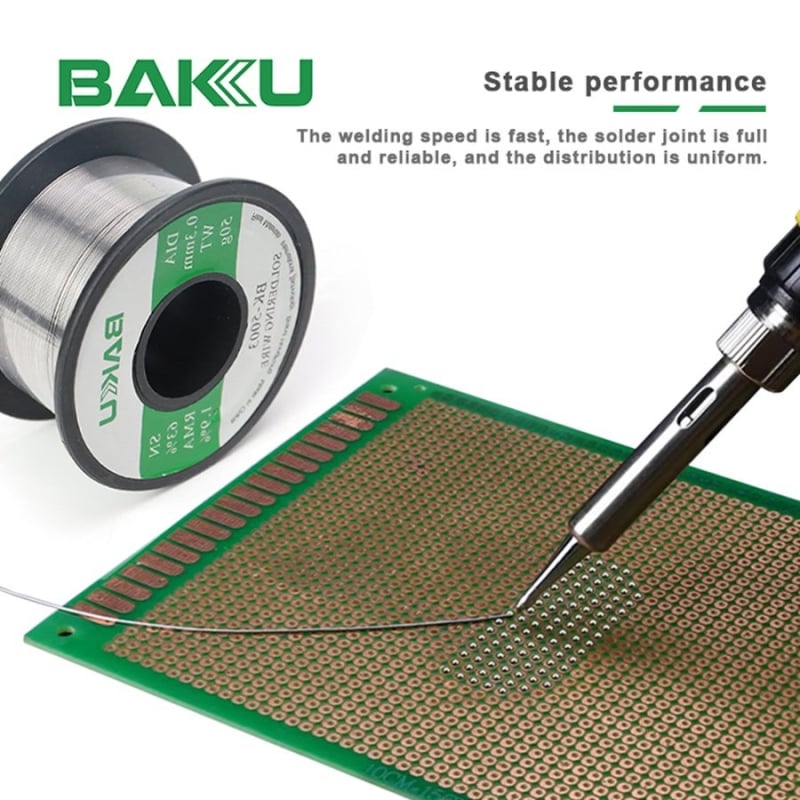 Baku BK-5003 žica za lemljenje 0.3/0.5/0.6/0.8 mm za popravak mobilnih telefona BGA IC, SMD žica za lemljenje