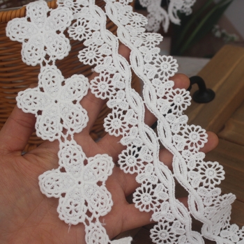 Vodotopna čipka za vez za DIY odjeću i dodatke