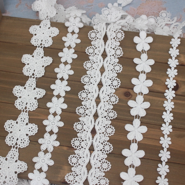 Vodotopna čipka za vez za DIY odjeću i dodatke