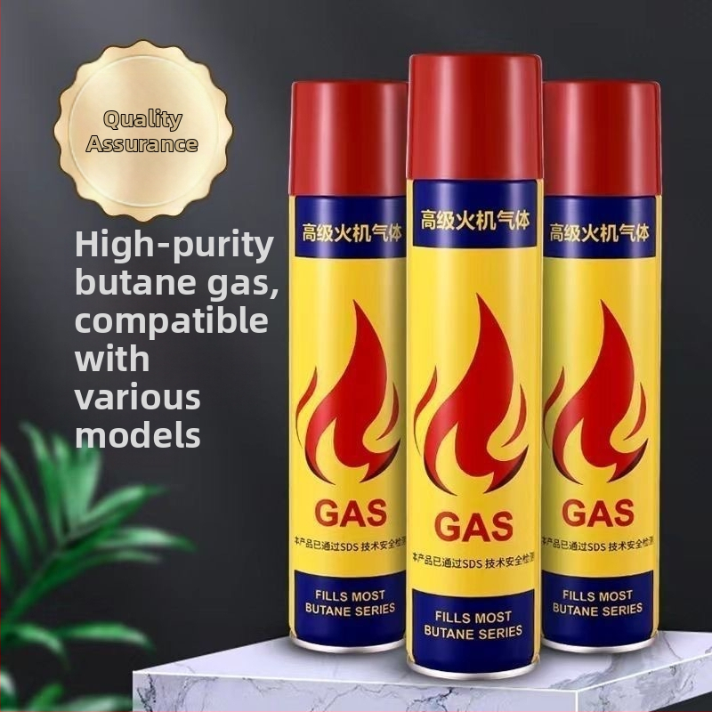 Mingyang 400 ml butánový plyn pre zapaľovače s plastovým ventilom Wolong