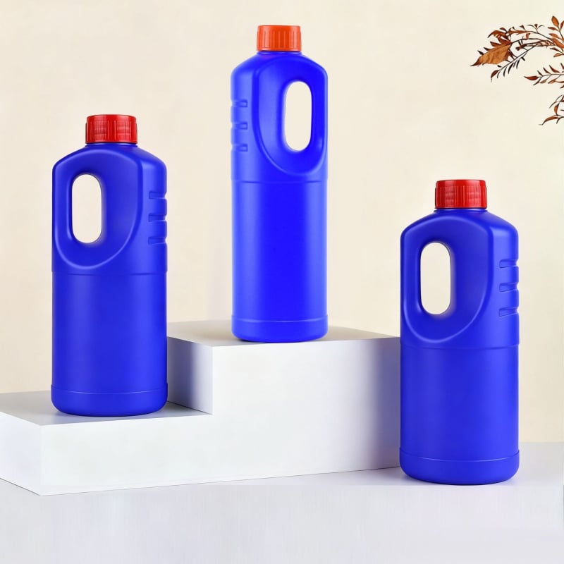 500 ml-es HDPE műanyag üveg csőtisztítóhoz és WC-tisztító folyadékhoz